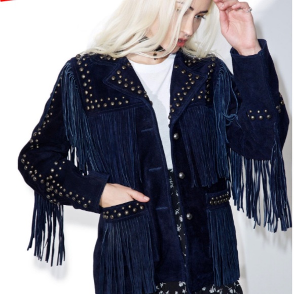 For Love & Lemons JAMESON SUEDE JACKET - Picture 3 of 4